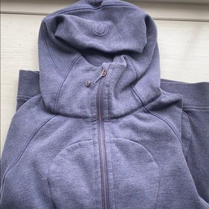 Lululemon scuba hoodie with rose gold zipper